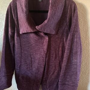 Eddie Bauer Purple Cowl Neck Sweater